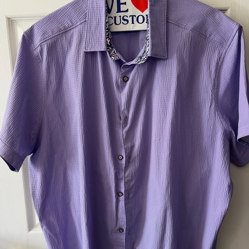 Robert Graham Lavender Button Down Shirt
